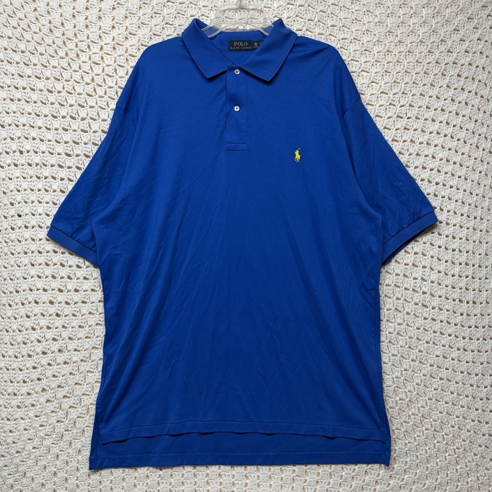Polo Ralph Lauren Polo Shirt Mens Sz XLT Classic fit Orange Short Sleeve Cotton
